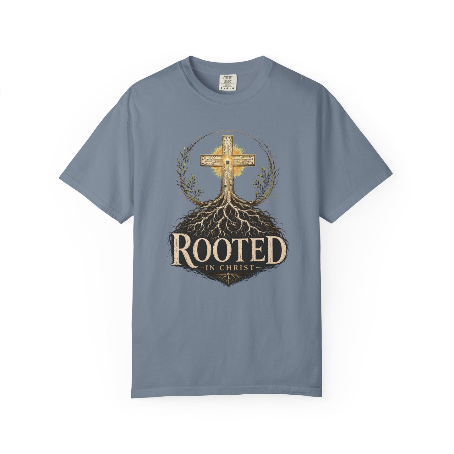 DigitalDivine- Rooted In Chris— Inspirational Religious Graphic Tee