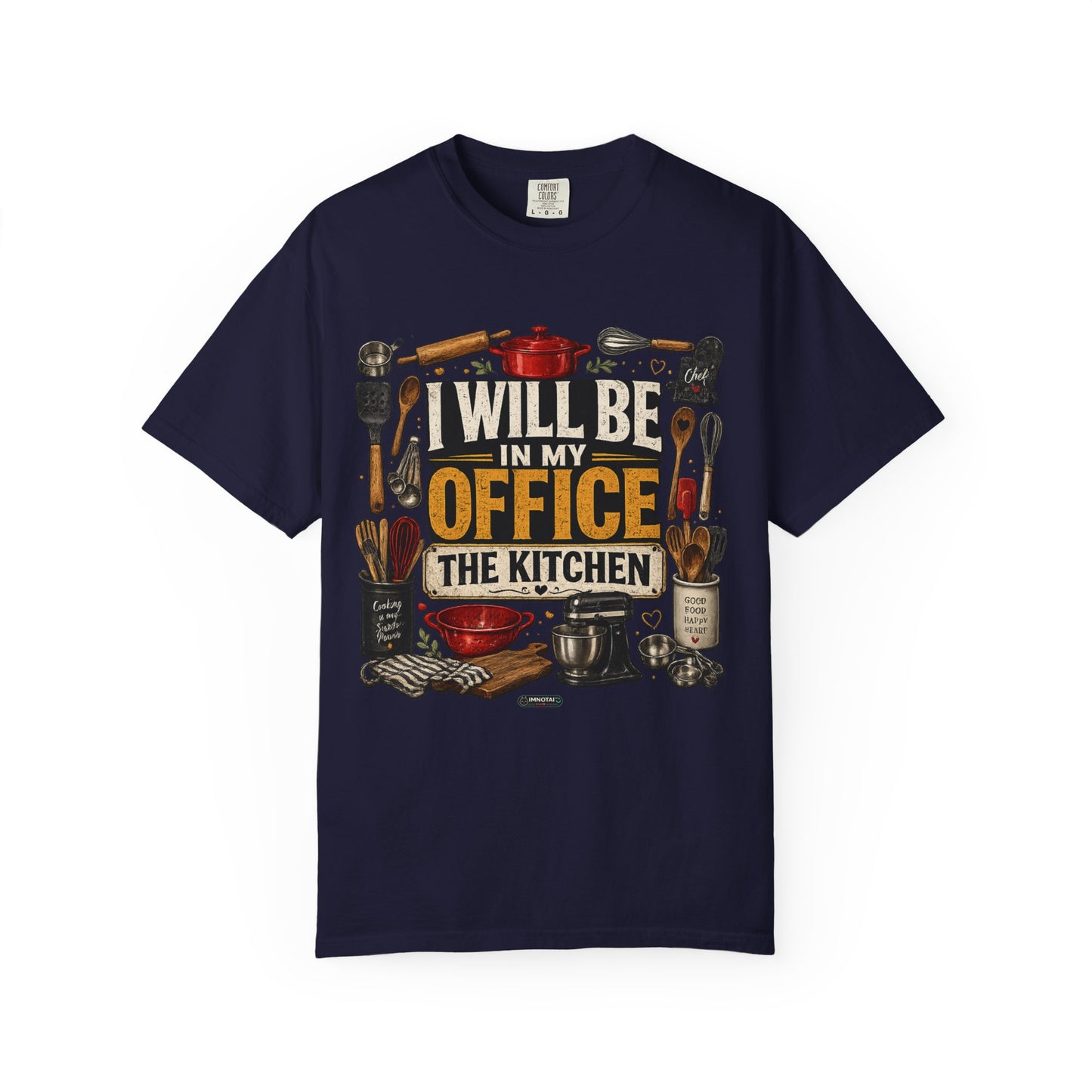 Dad Rule Kitchen Is My Office T-Shirt — Funny Chef/Cook Shirt
