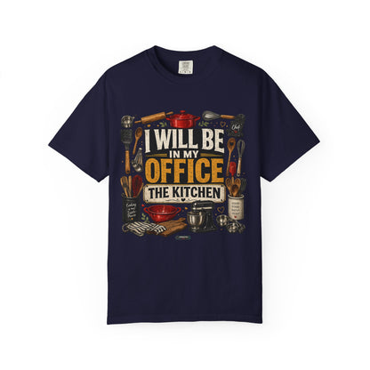 Dad Rule Kitchen Is My Office T-Shirt — Funny Chef/Cook Shirt