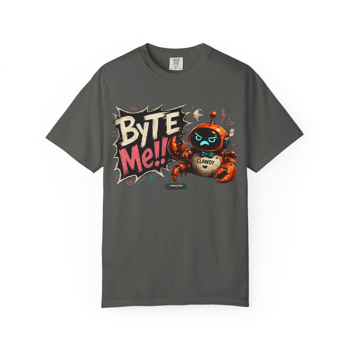 Clawdy "Byte Me" Graphic T-Shirt