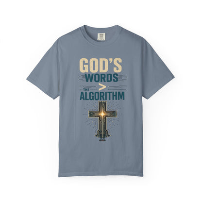 DigitalDivine: GOD'S WORDS > THAN ALGORITHM T-Shirt