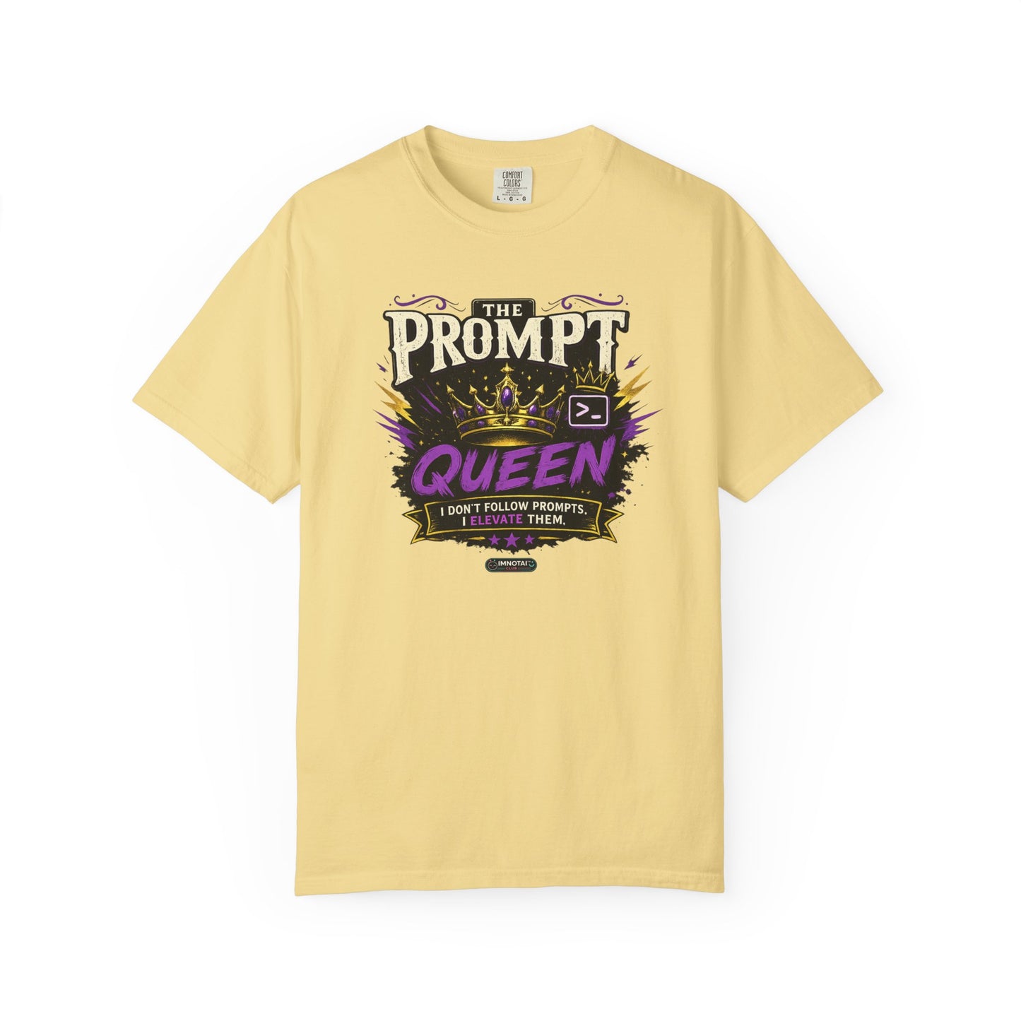 Prompt Queen" Graphic Tee with Crown Design