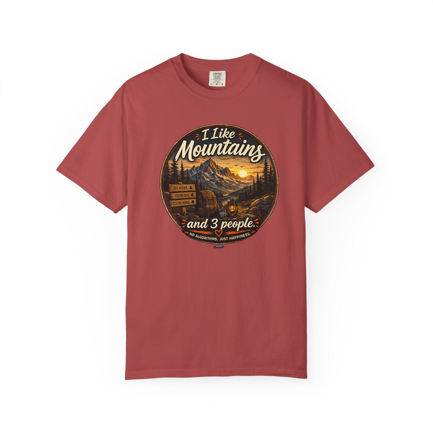 I Like Mountains  and 3 People T-shirt