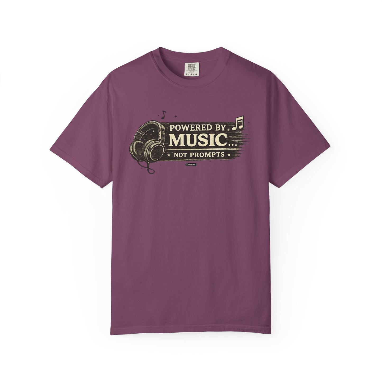 Music: Headphones Graphic "Not Prompts" T=Shirts