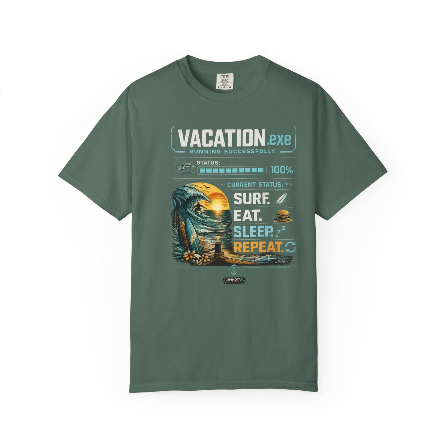 Vacation.exe Surf. Eat. Sleep. Repeat. T-Shirt