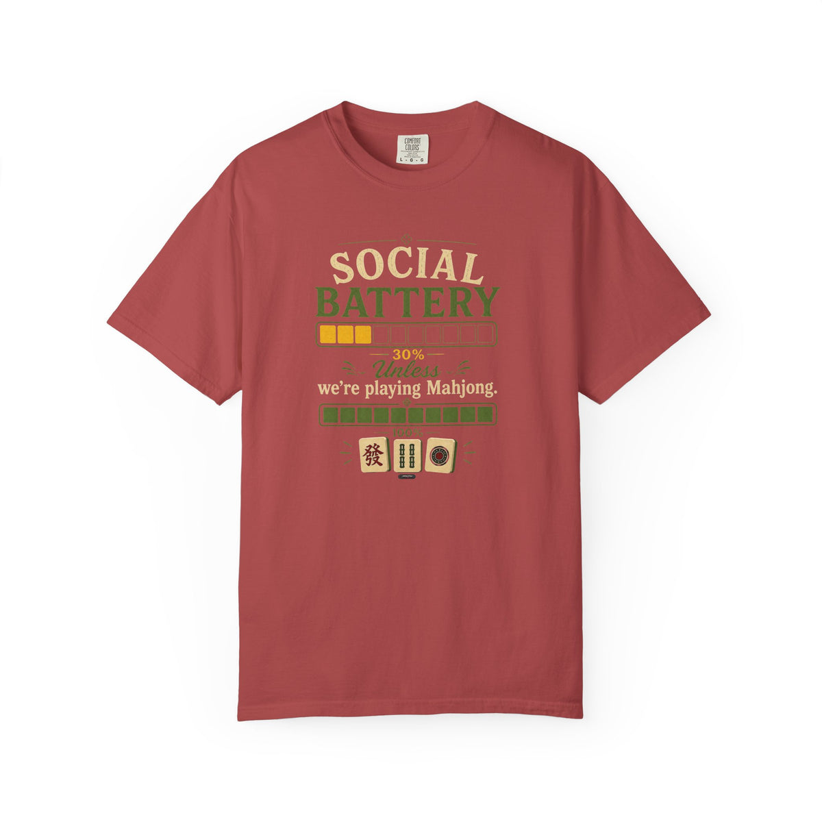 MAHJONG: Social Battery 30% T-Shirt