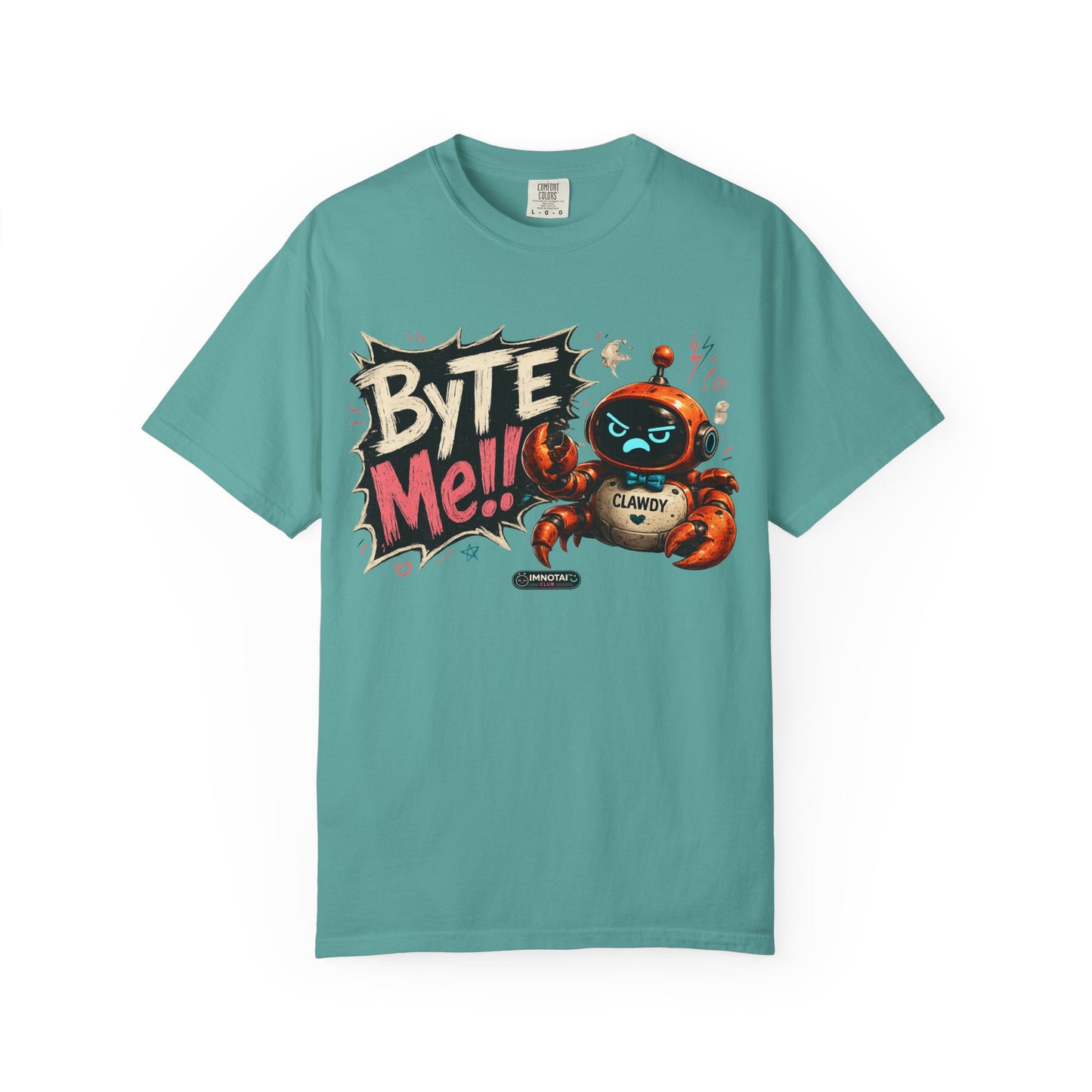 Clawdy "Byte Me" Graphic T-Shirt
