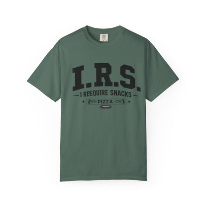 I.R.S. I Require Snacks Pizza T-Shirt