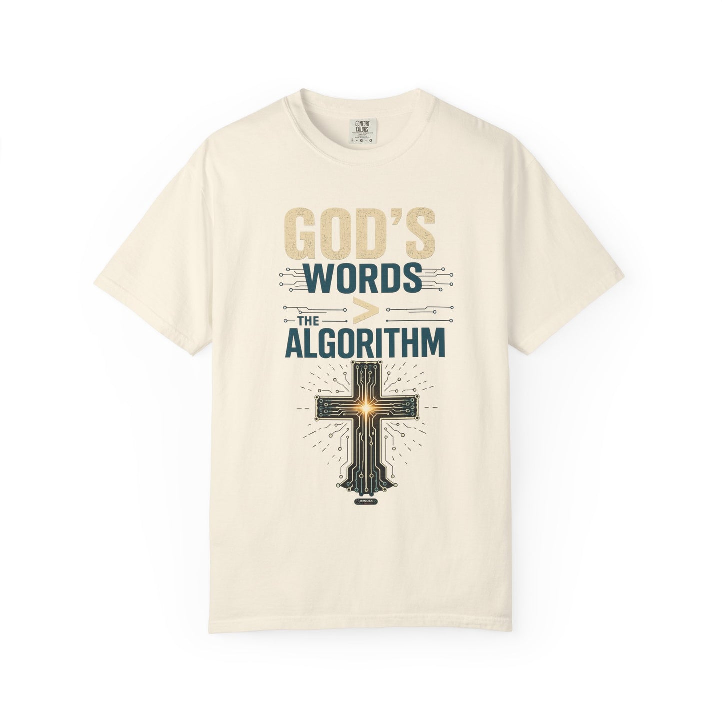 DigitalDivine: GOD'S WORDS > THAN ALGORITHM T-Shirt
