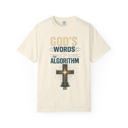 DigitalDivine: GOD'S WORDS > THAN ALGORITHM T-Shirt
