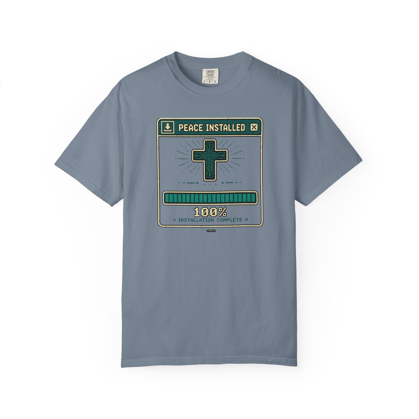 DigitalDivine: Peace Installed Faith Graphic T-Shirt