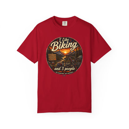 I Like Biking  and 3 People T-shirt