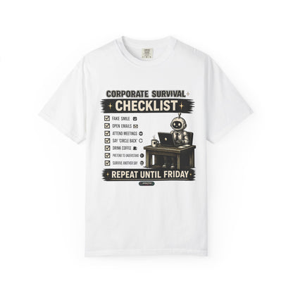 Corporate Survival Checklist T-Shirt