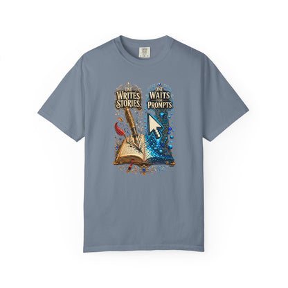 BOOKTee: One Writes Stories, One Waits Prompts T-Shirt