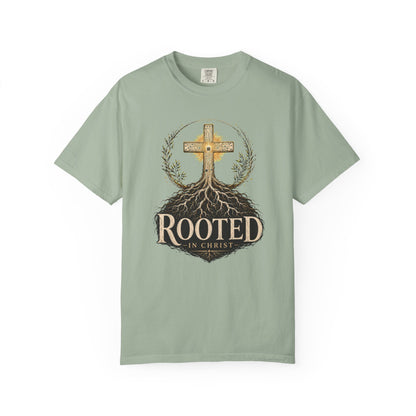 DigitalDivine- Rooted In Chris— Inspirational Religious Graphic Tee