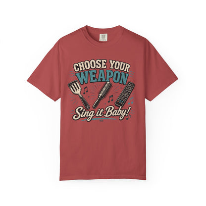 Choose Your Weapon, "Sing It Baby!" Singing & Karaoke Graphic Tee