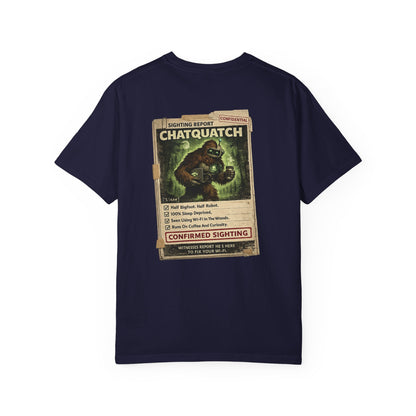 Chatquatch Sighting T-Shirt — Vintage Cryptid Poster Graphic Tee