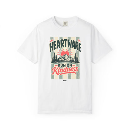 HUMANWARE : HEARTWARE. Run on Kindness. Retro Nature T-Shirt