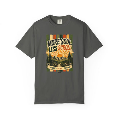 HUMANWARE : More Soul, Less Scroll  Retro Nature T-Shirt