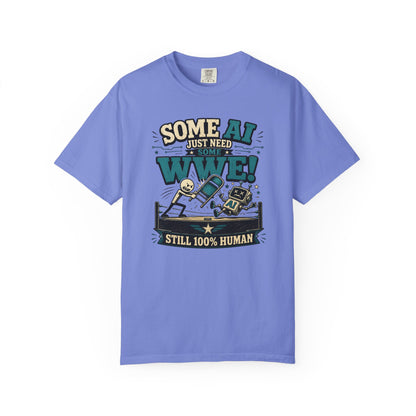 Some AI Just Need Some WWE- Retro Robot Graphic Tee