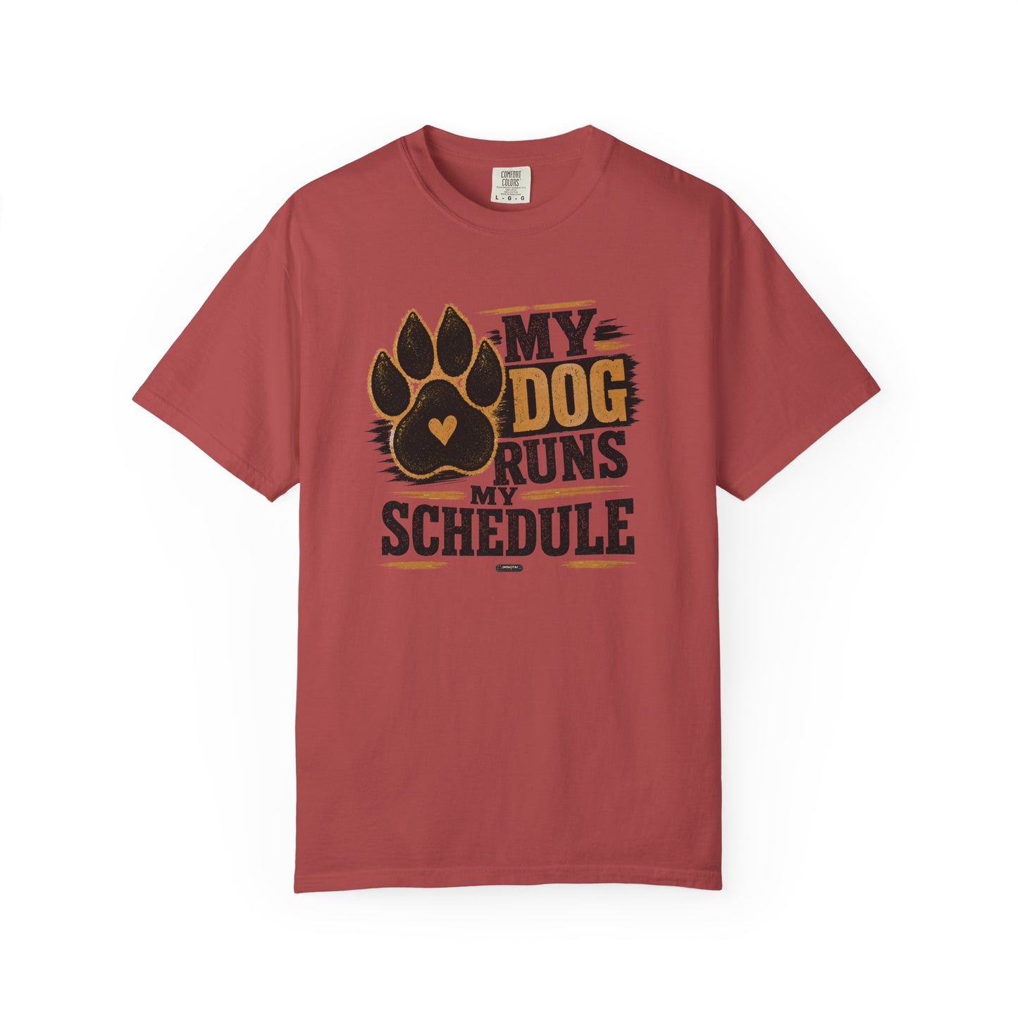 PAWS: My Dog Runs My Schedule T-Shirt