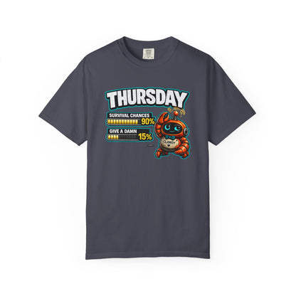 THURSDAY: Survival Chances 90%, Give a Damn 15%