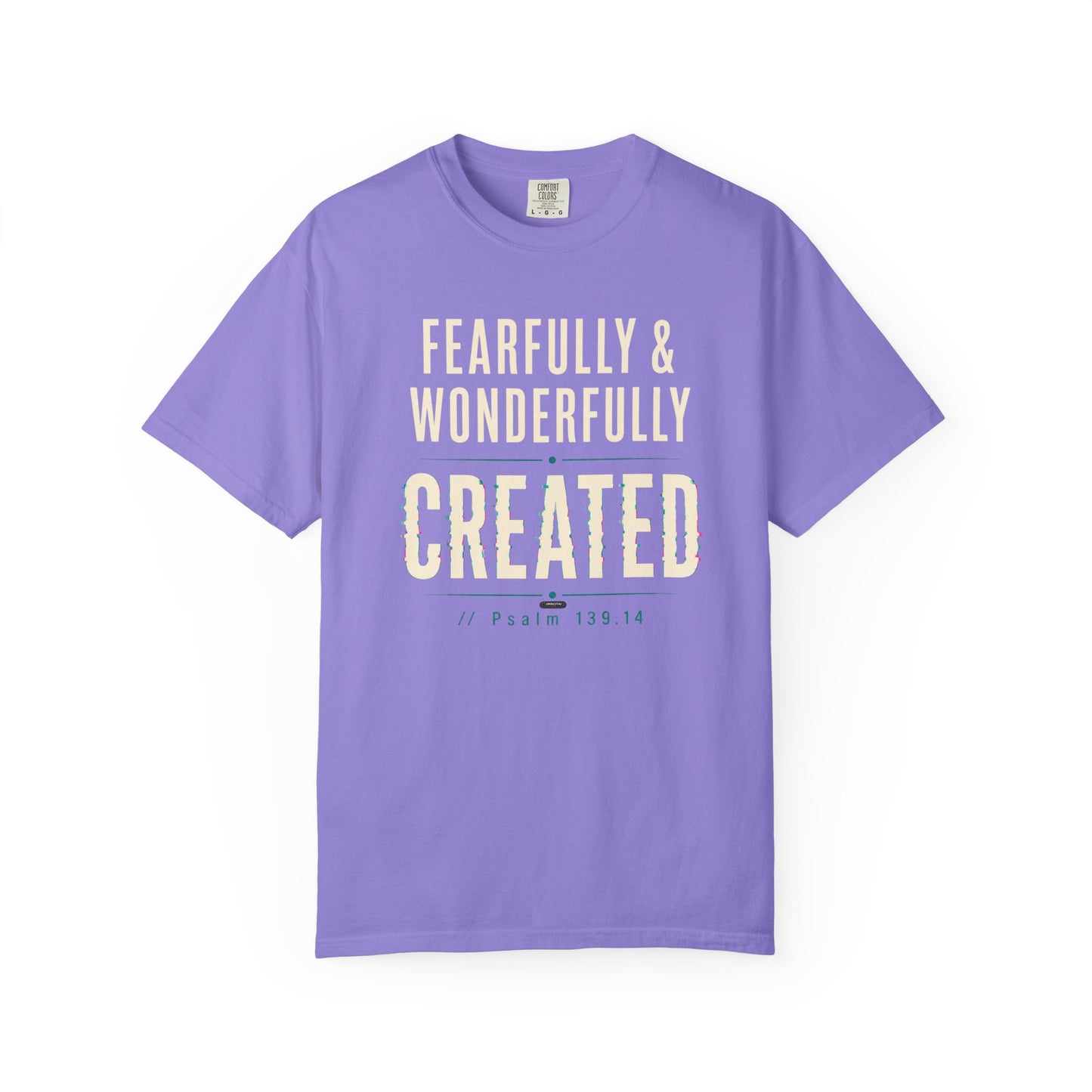 DigitalDivine: Fearfully & Wonderfully Created Faith Graphic Tee