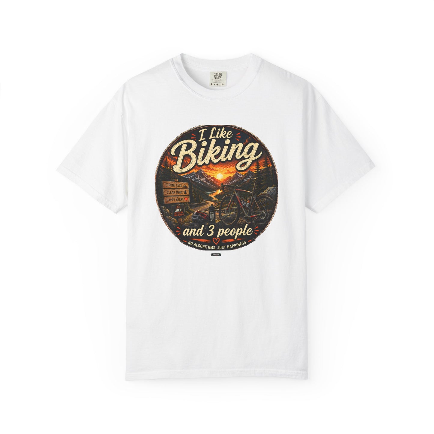 I Like Biking  and 3 People T-shirt