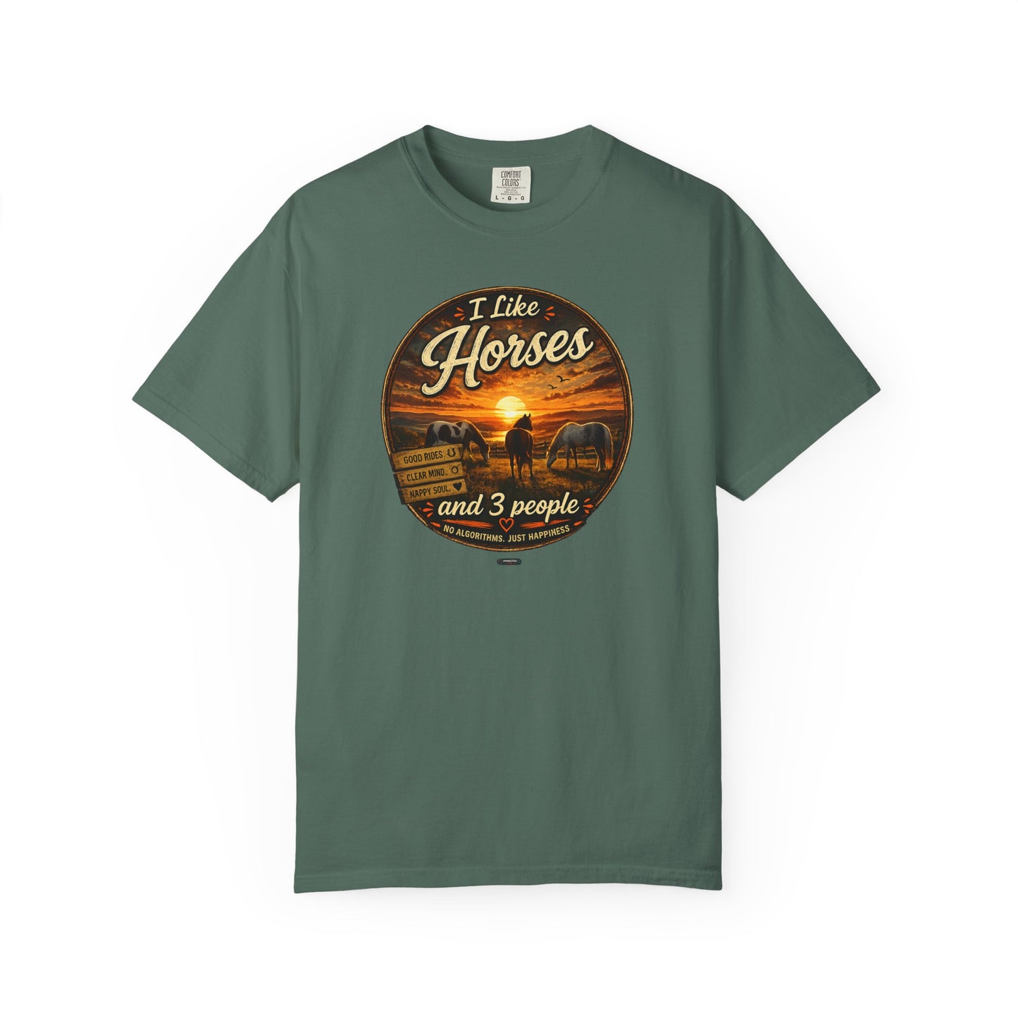 I Like Horses  and 3 People T-shirt