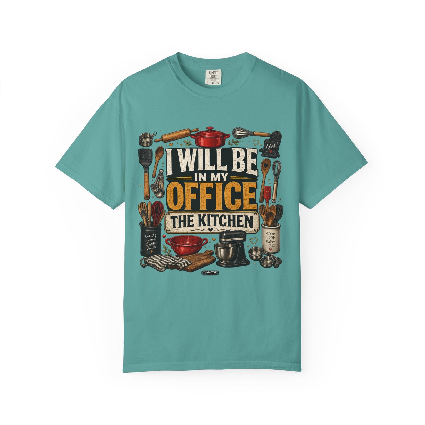 Dad Rule Kitchen Is My Office T-Shirt — Funny Chef/Cook Shirt