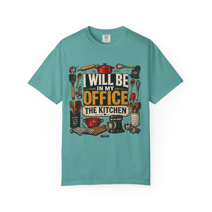Dad Rule Kitchen Is My Office T-Shirt — Funny Chef/Cook Shirt