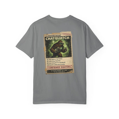 Chatquatch Sighting T-Shirt — Vintage Cryptid Poster Graphic Tee