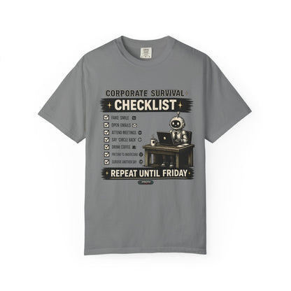 Corporate Survival Checklist T-Shirt