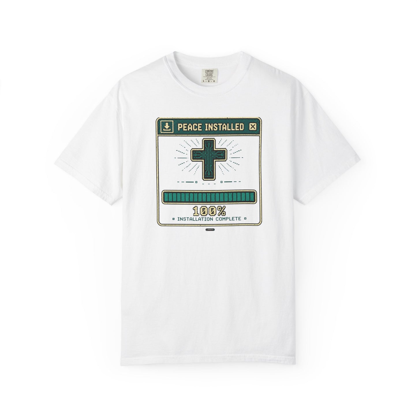 DigitalDivine: Peace Installed Faith Graphic T-Shirt