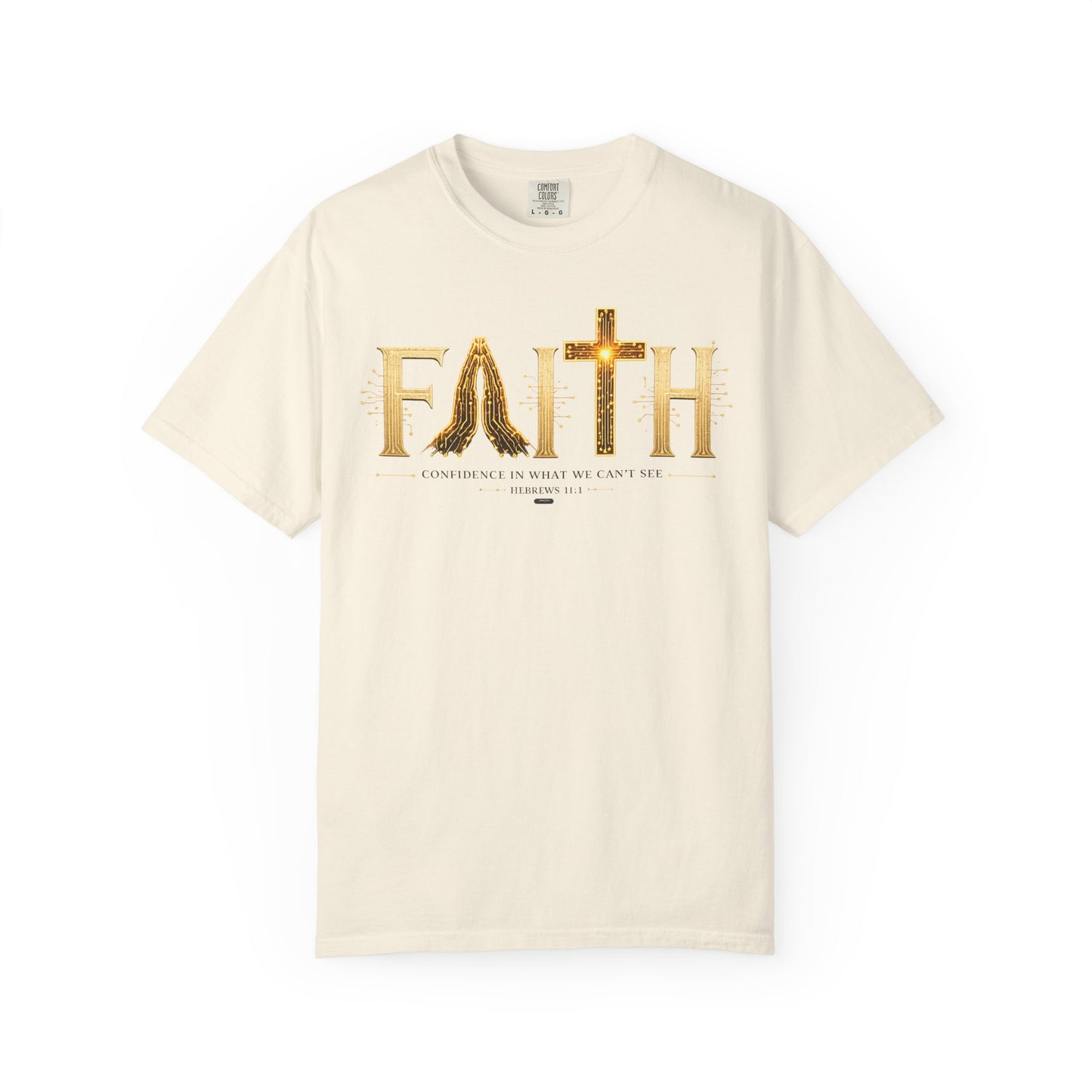 DigitalDivine:  Faith Cross - "Confidence In What We Can’t See" T-SHIRT- (Light Colors Version)