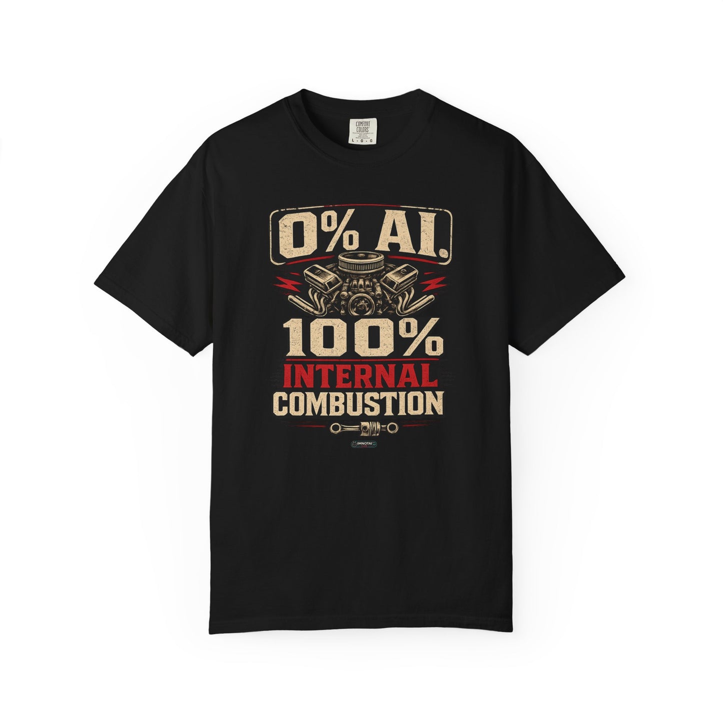 CLASSIC CAR 0% AI. 100% Internal Combustion T-Shirt