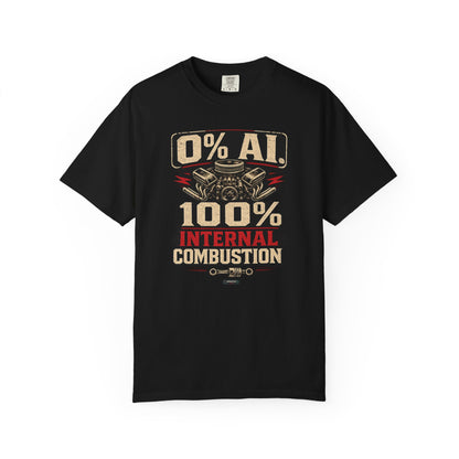 CLASSIC CAR 0% AI. 100% Internal Combustion T-Shirt