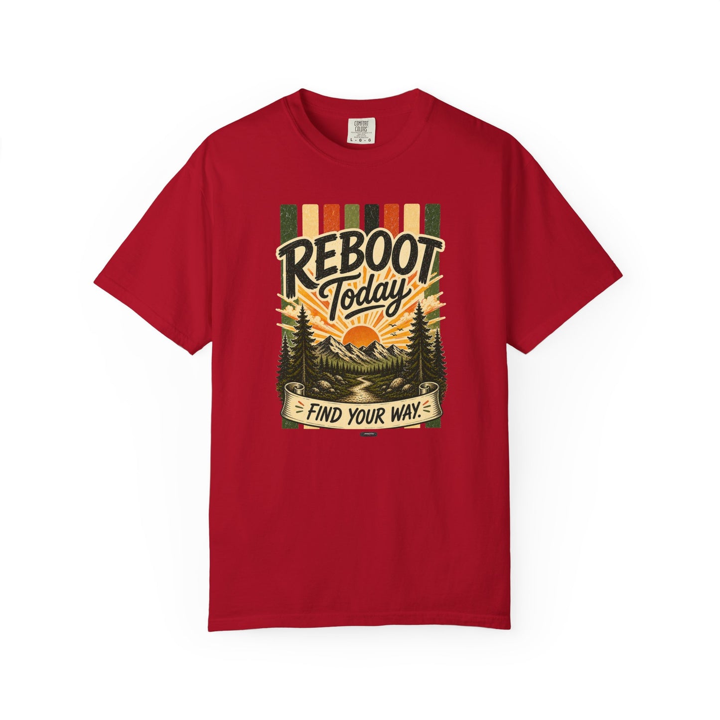 HUMANWARE : REEBOOT Your Mind.  Find Your Way Retro Nature T-Shirt