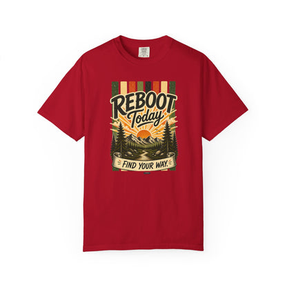 HUMANWARE : REEBOOT Your Mind.  Find Your Way Retro Nature T-Shirt