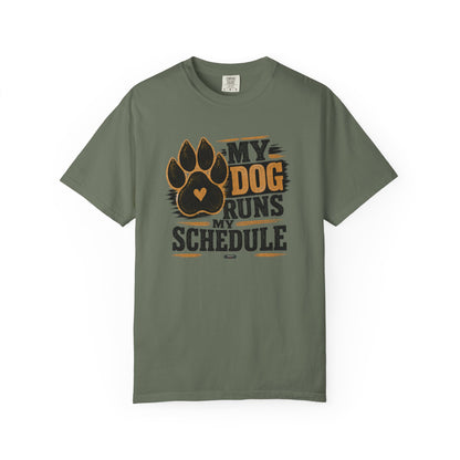 PAWS: My Dog Runs My Schedule T-Shirt