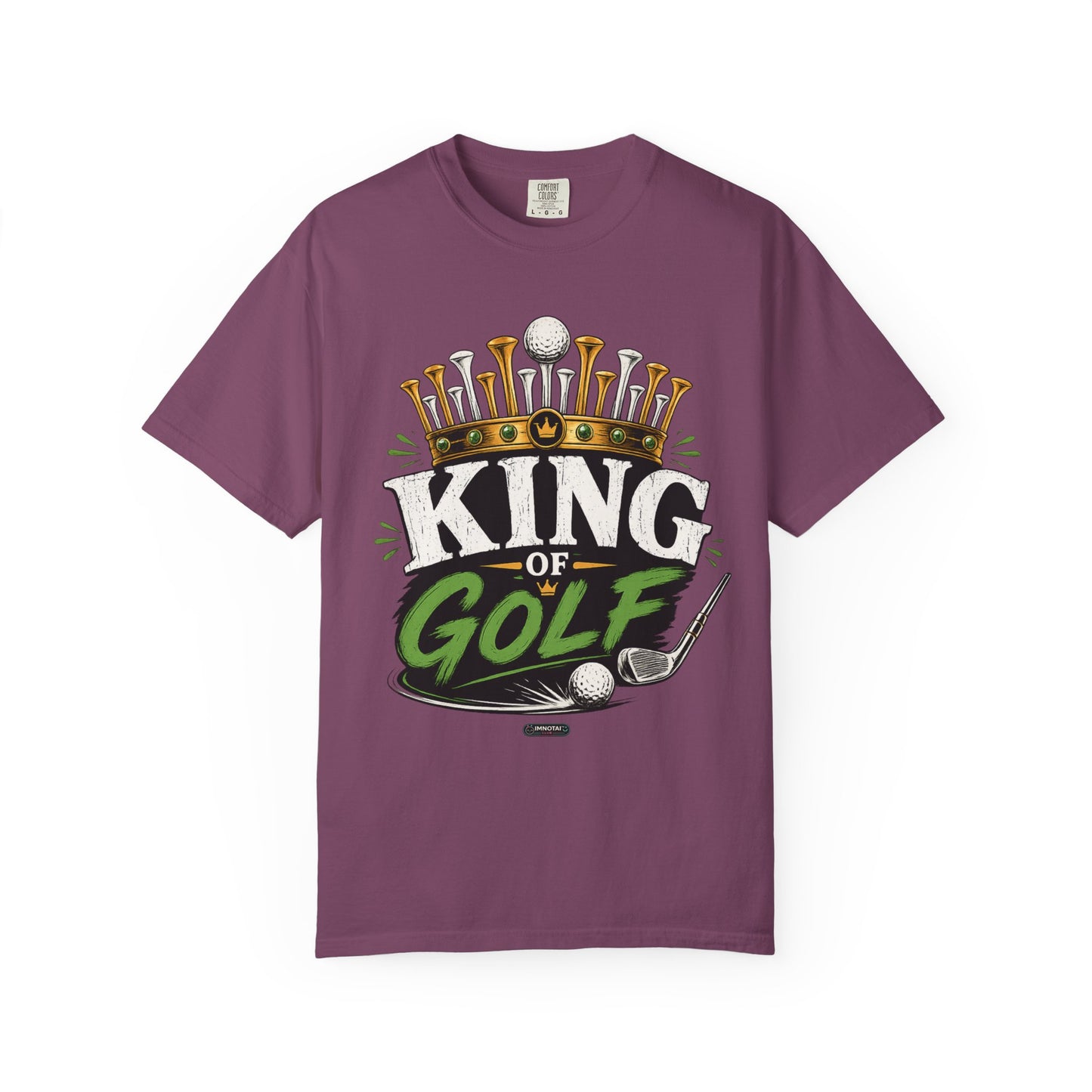 King of Golf T-Shirt — Crowned Golfer Graphic Tee