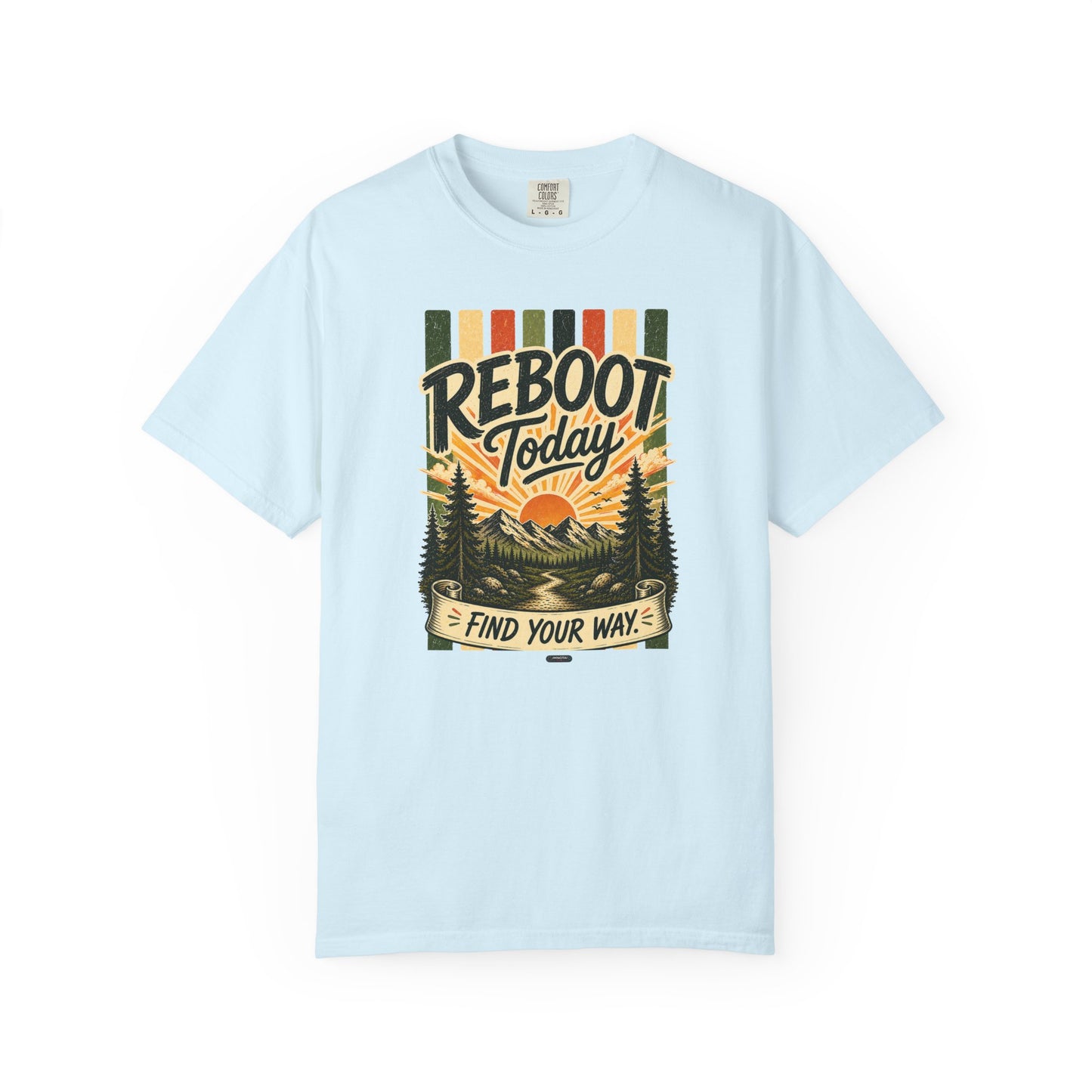HUMANWARE : REEBOOT Your Mind.  Find Your Way Retro Nature T-Shirt