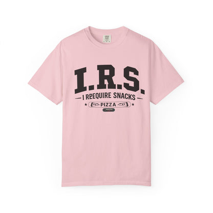 I.R.S. I Require Snacks Pizza T-Shirt