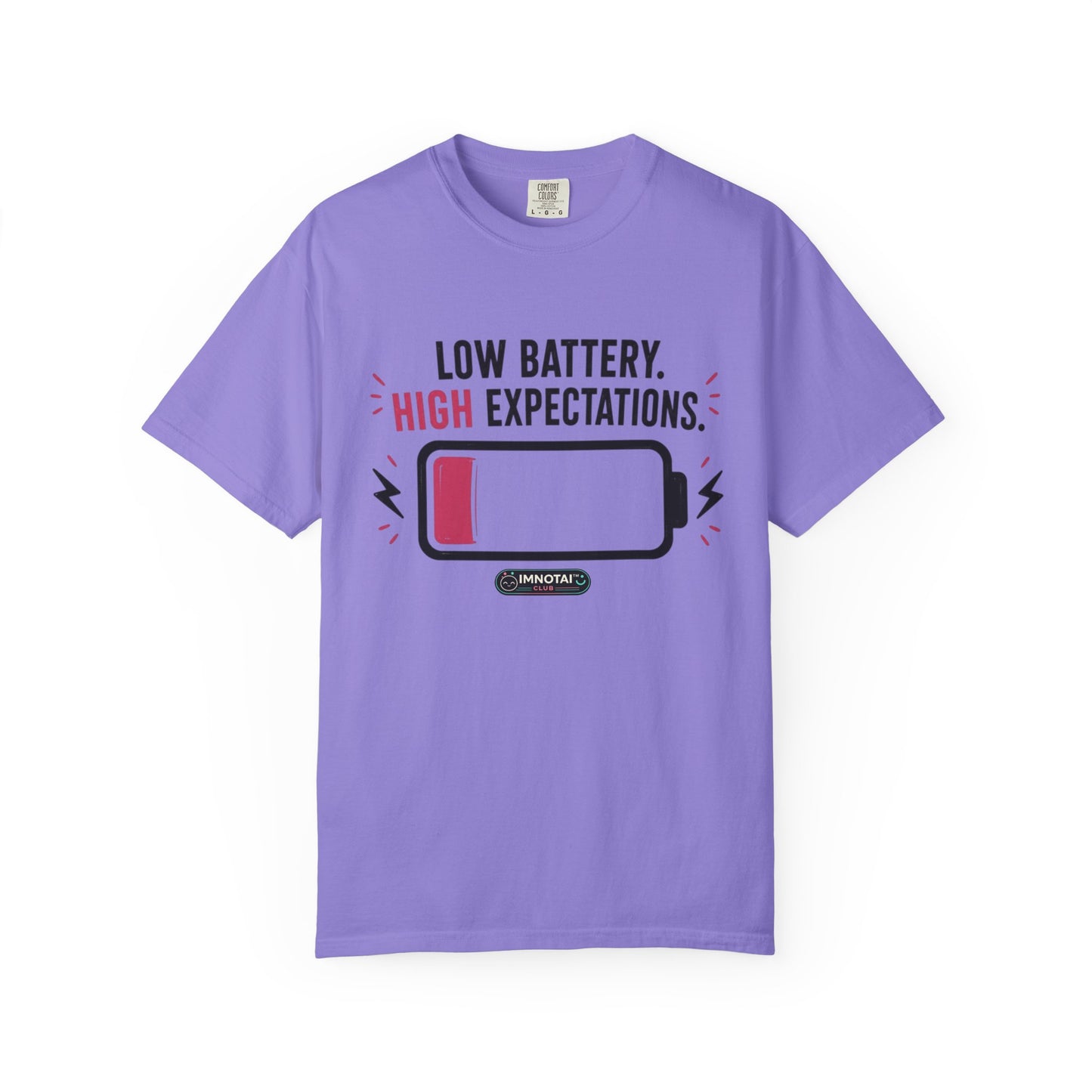 Low Battery, High Expectations T-Shirt