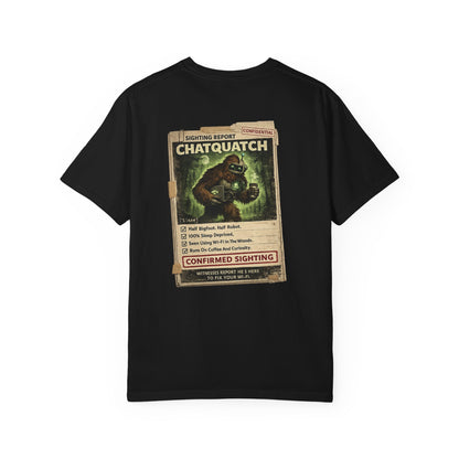 Chatquatch Sighting T-Shirt — Vintage Cryptid Poster Graphic Tee