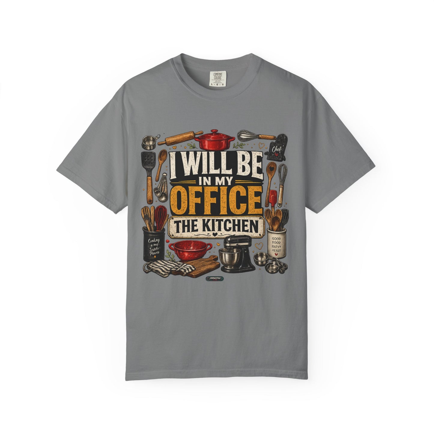 Dad Rule Kitchen Is My Office T-Shirt — Funny Chef/Cook Shirt