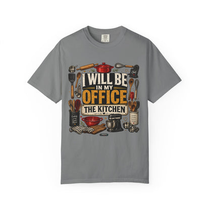 Dad Rule Kitchen Is My Office T-Shirt — Funny Chef/Cook Shirt