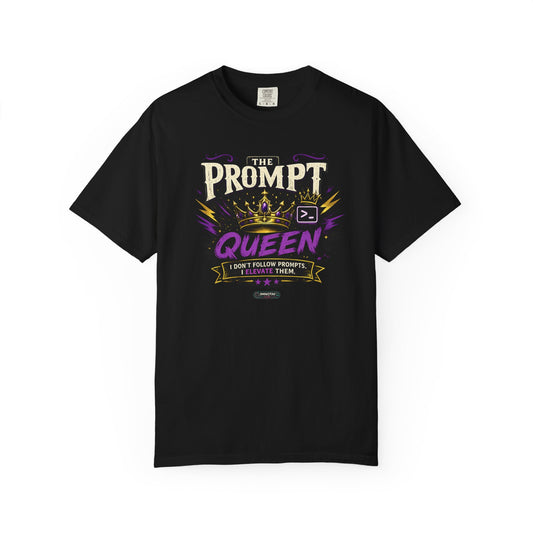 Prompt Queen" Graphic Tee with Crown Design
