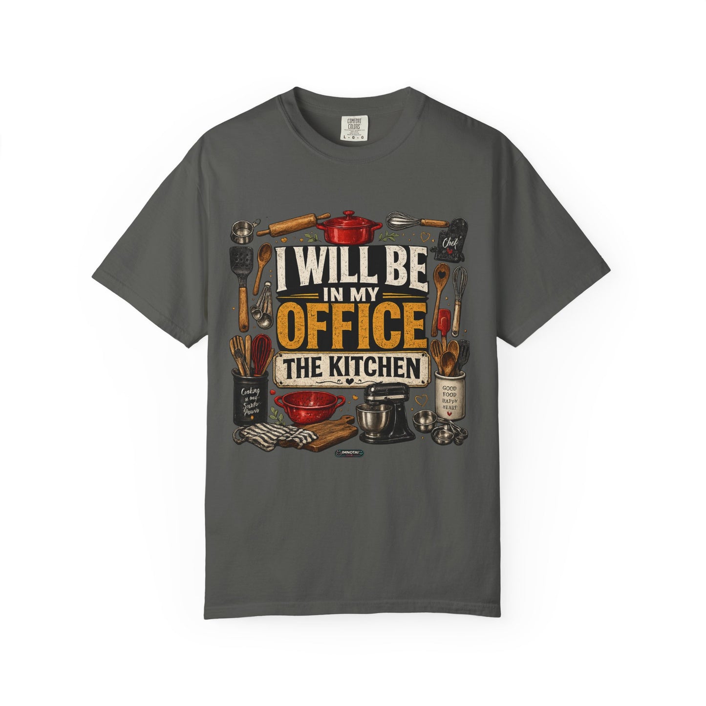 Dad Rule Kitchen Is My Office T-Shirt — Funny Chef/Cook Shirt