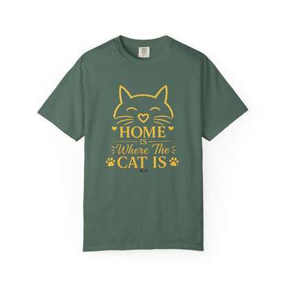 CAT HOME — Where the Cat Is T-Shirt